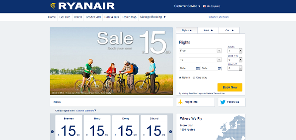 Ryanair Launches New Website, Announces More Improvements