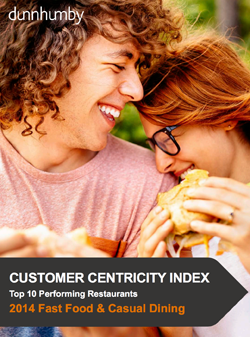 Customer Centricity Index Top 10 Performing Restaurants 2014 Fast Food & Casual Dining