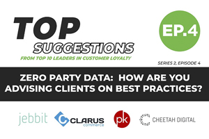 Zero Party Data : How Are You Advising Clients on Best Practices? | Top Suggestions From Top Ten Leaders in Customer Loyalty: Series 2, EP. 4