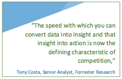 How Fast Can Your Brand Convert Customer Data into Insight and Insight into Action?