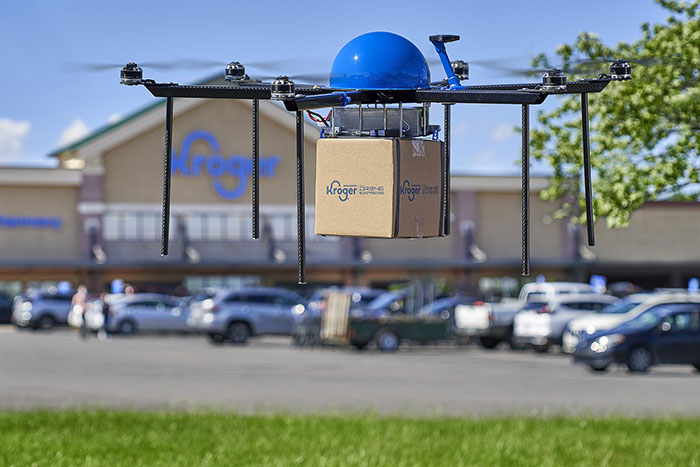 Kroger and Drone Express Partner to Provide Grocery Delivery by Drone