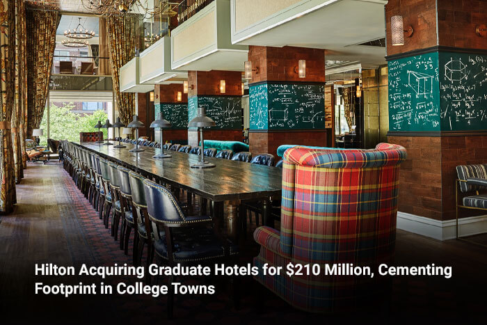 Hilton Acquiring Graduate Hotels for $210 Million, Cementing Footprint in College Towns 