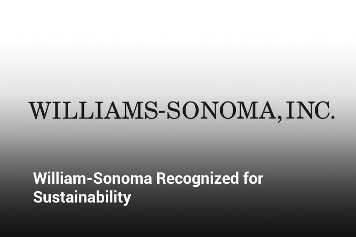 William-Sonoma Recognized for Sustainability
