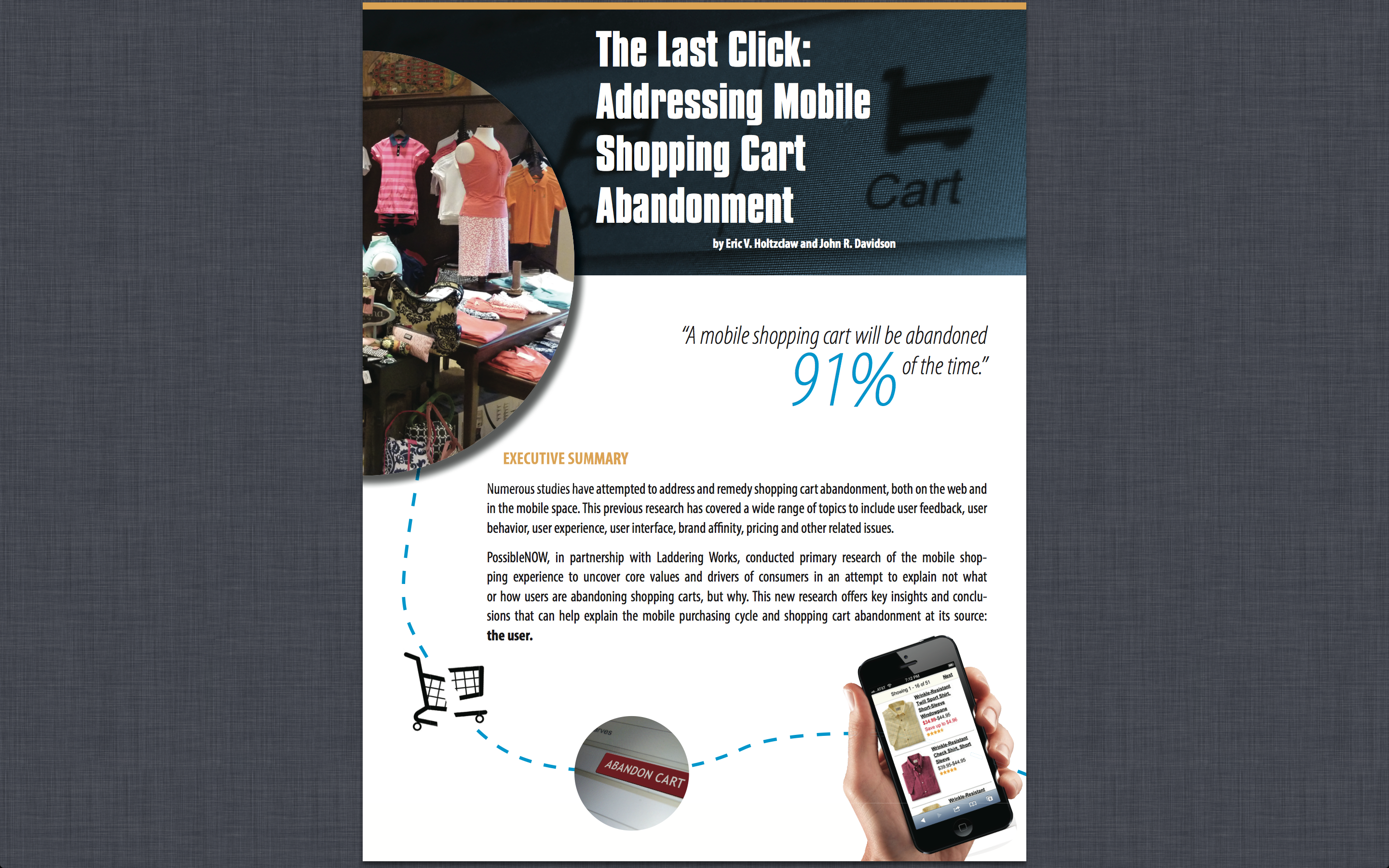 The Last Click Addressing Mobile Shopping Cart Abandonment