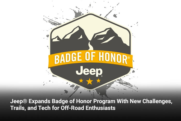 Jeep® Expands Badge of Honor Program With New Challenges, Trails, and Tech for Off-Road Enthusiasts