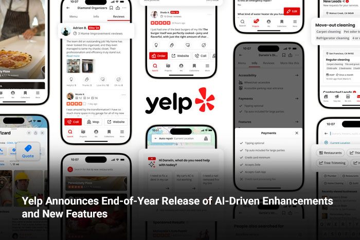 Yelp Announces End-of-Year Release of AI-Driven Enhancements and New Features 