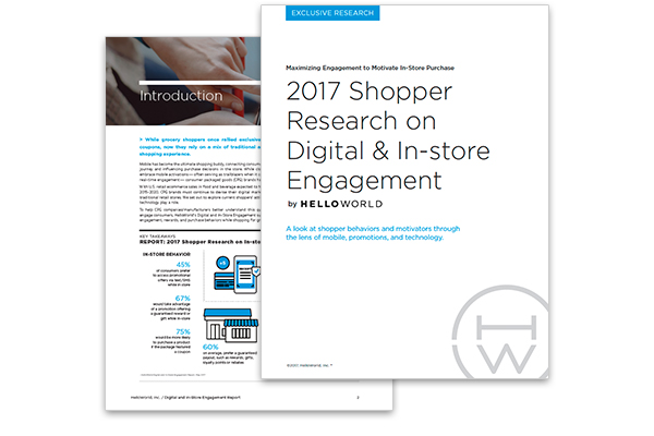 2017 Shopper Research on Digital & In-store Engagement