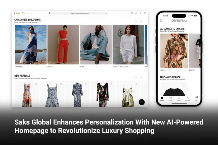 Saks Global Enhances Personalization With New AI-Powered Homepage to Revolutionize Luxury Shopping