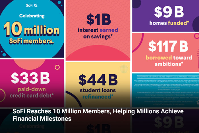 SoFi Reaches 10 Million Members, Helping Millions Achieve Financial Milestones 