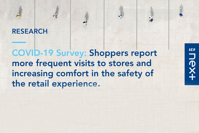 COVID-19 Survey: Shoppers Report More Visits to Stores and Increased Comfort in the Safety of the Retail Experience.