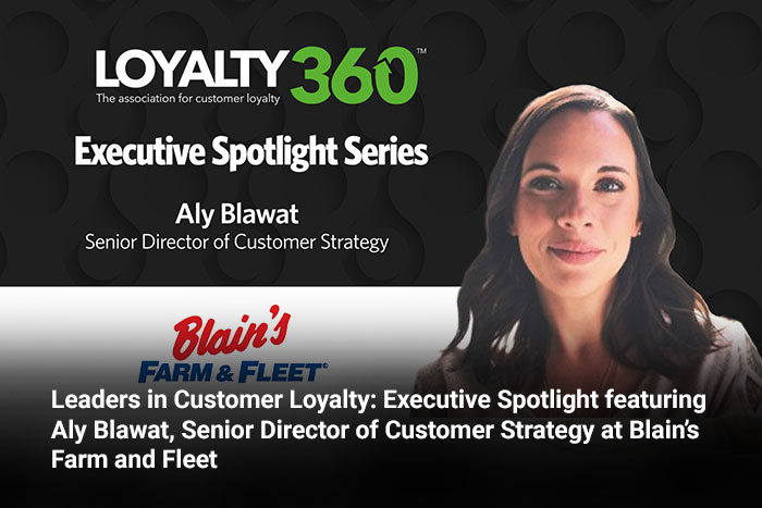Promotional image for Loyalty360 Executive Spotlight Series featuring Aly Blawat.