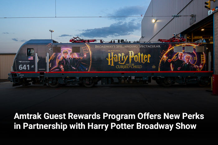 Amtrak Guest Rewards Program Offers New Perks in Partnership with Harry Potter Broadway Show 
