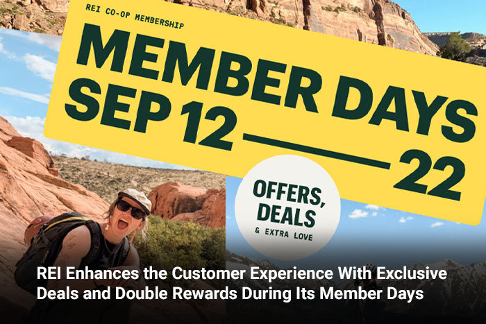 REI Enhances the Customer Experience With Exclusive Deals and Double Rewards During Its Member Days
