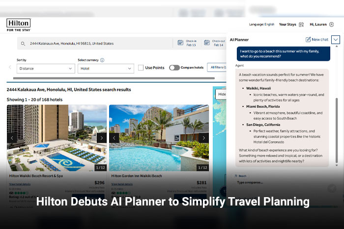 Hilton Debuts AI Planner to Simplify Travel Planning